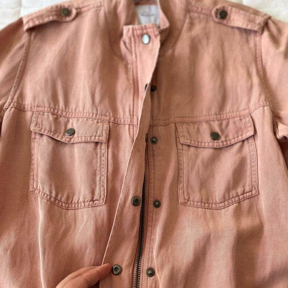 SOLD 💟 RAILS Collins Utility Linen Blend Jacket in Rose Dust Size Small - Picture 10 of 16